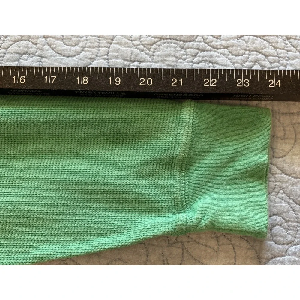 Polo Ralph Lauren Mens XL Green Waffle Thermal Long Sleeve Shirt